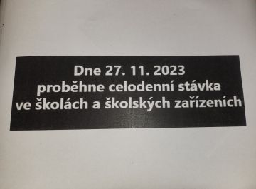 CELODENNÍ STÁVKA 27.11. 2023